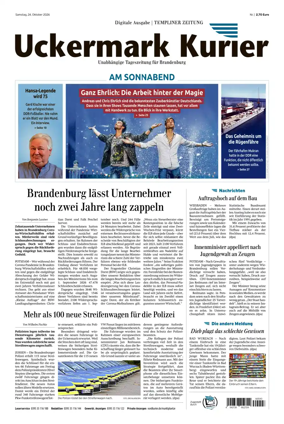 Cover of Templiner Zeitung