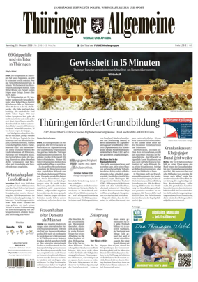 Cover of Thuringer Allgemeine (Apolda)
