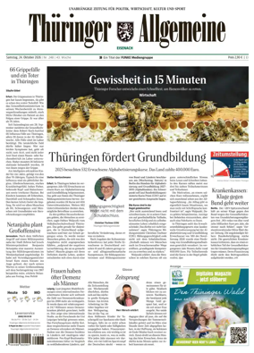 Cover of Thuringer Allgemeine (Eisenach)
