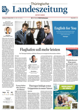 Cover of Thuringische Landeszeitung (Unstrut-Hainich-Kreis)