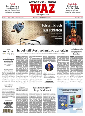 Cover of Westdeutsche Allgemeine Zeitung (Essen)