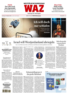 Cover of Westdeutsche Allgemeine Zeitung (Hattingen)