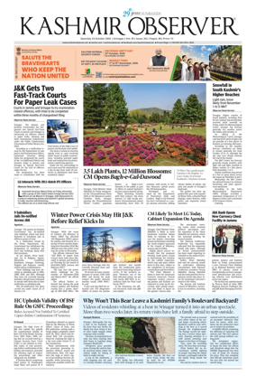 Cover of Kashmir Observer