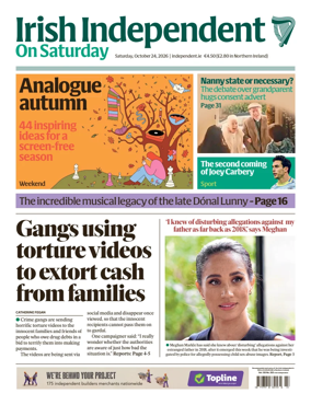 Cover of Irish Independent
