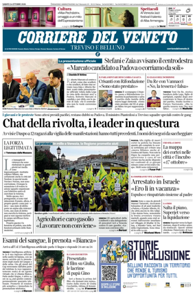 Cover of Corriere del Veneto (Treviso e Belluno)