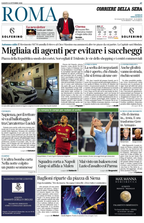 Cover of Corriere della Sera (Roma)