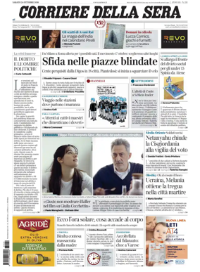 Cover of Corriere della Sera