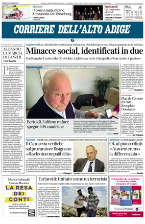 Cover of Corriere dell'Alto Adige