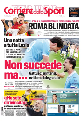 Cover of Corriere dello Sport (Lazio)