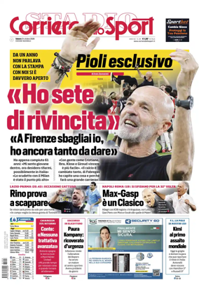 Cover of Corriere dello Sport