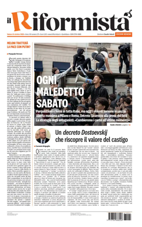 Cover of Il Riformista (Italy)