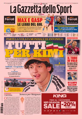 Cover of La Gazzetta dello Sport - Napoli