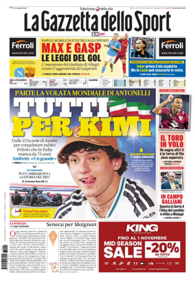Cover of La Gazzetta dello Sport - Roma