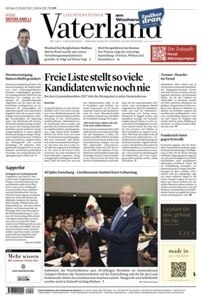 Cover of Liechtensteiner Vaterland