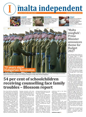 Cover of Malta Independent