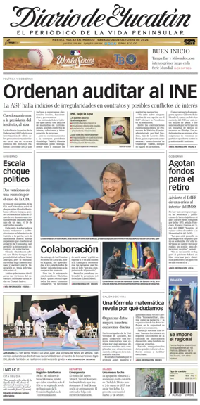 Cover of Diario de Yucatan