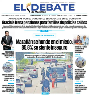 Cover of El Debate de Mazatlan