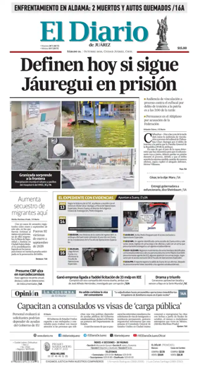 Cover of El Diario de Juarez
