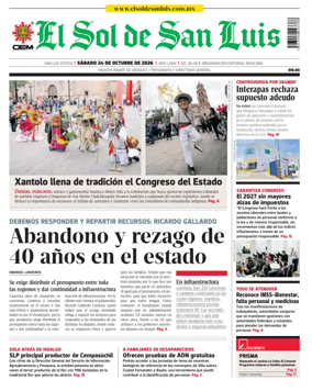 Cover of El Sol de San Luis Potosi