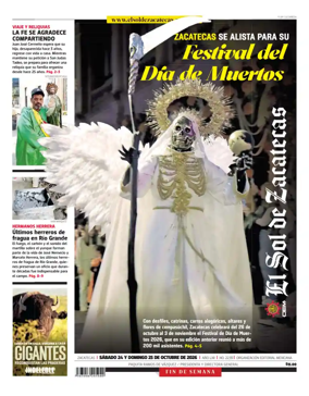 Cover of El Sol de Zacatecas