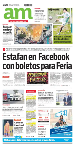 Cover of Periodico AM (Leon)