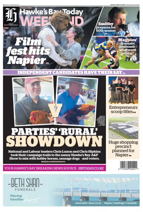 Cover of Hawke's Bay Today