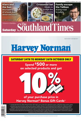 Cover of The Southland Times