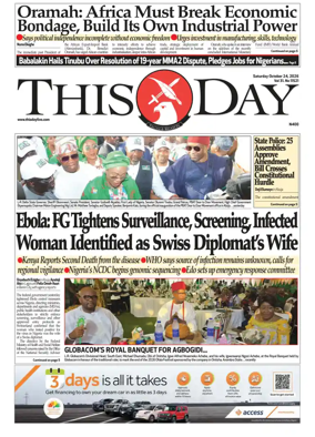 Cover of THISDAY