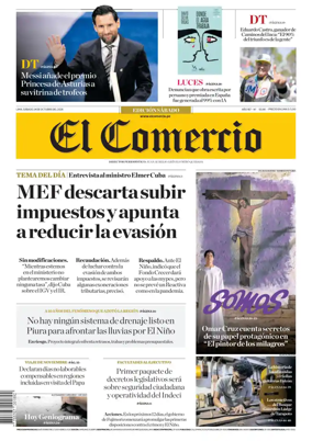 Cover of Diario El Comercio