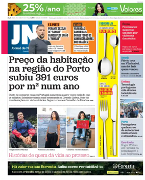 Cover of Jornal de Noticias