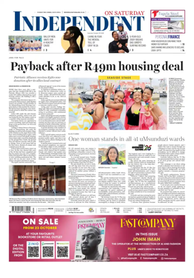 Cover of The Independent on Saturday