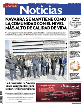 Cover of Diario de Noticias (Spain)