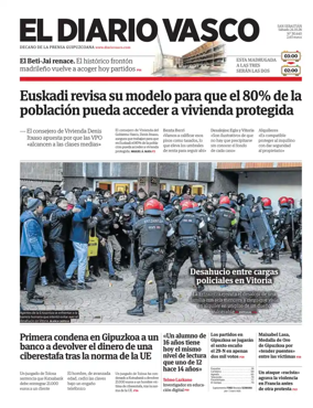 Cover of Diario Vasco (Buruntzaldea)