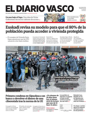 Cover of Diario Vasco (Capital)