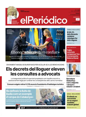 Cover of El Periodico - Catala