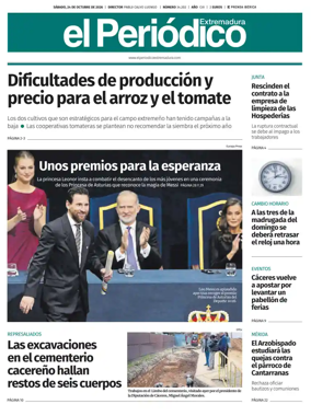 Cover of El Periodico Extremadura