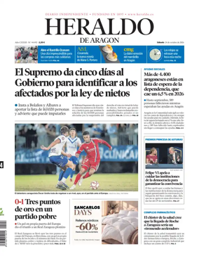 Cover of Heraldo de Aragon