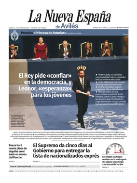 Cover of La Nueva Espana (Aviles)