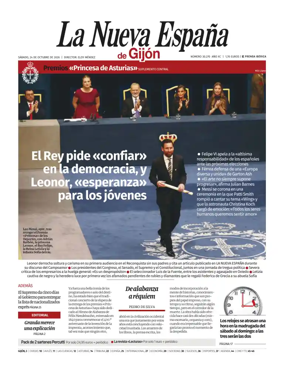 Cover of La Nueva Espana (Gijon)