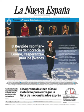 Cover of La Nueva Espana (Oviedo)