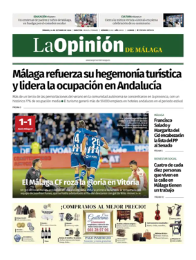 Cover of La Opinion de Malaga