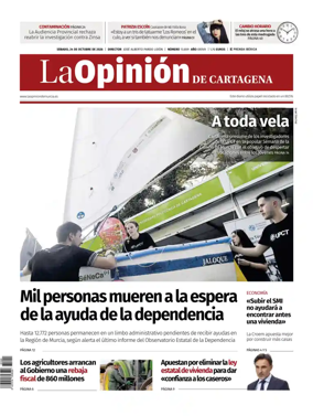 Cover of La Opinion de Murcia (Cartagena)