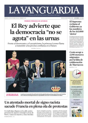 Cover of La Vanguardia
