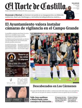 Cover of Norte de Castilla (Valladolid)