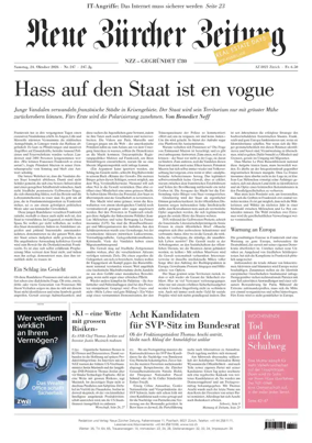 Cover of Neue Zurcher Zeitung