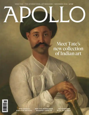 Cover of Apollo Magazine (UK)