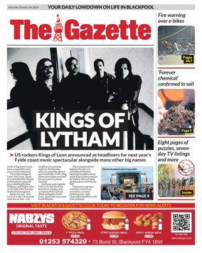 Cover of Blackpool Gazette