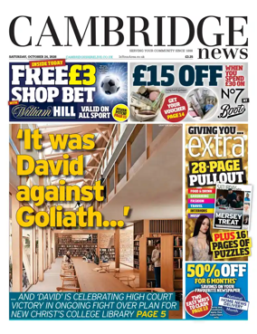 Cover of Cambridge News