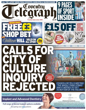 Cover of Coventry Telegraph