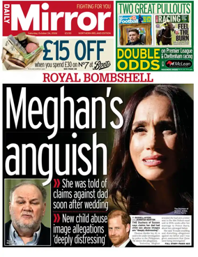 Cover of Daily Mirror (Northern Ireland)